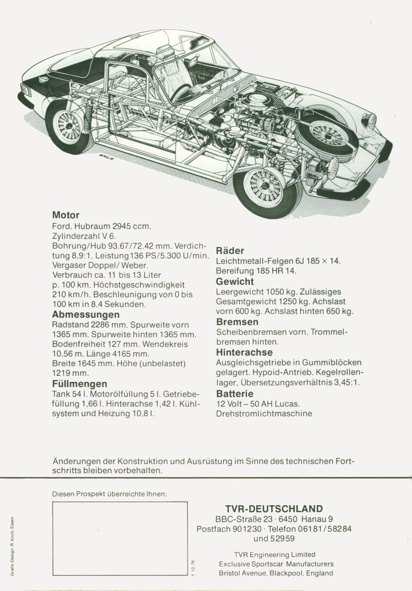 TVR brochure